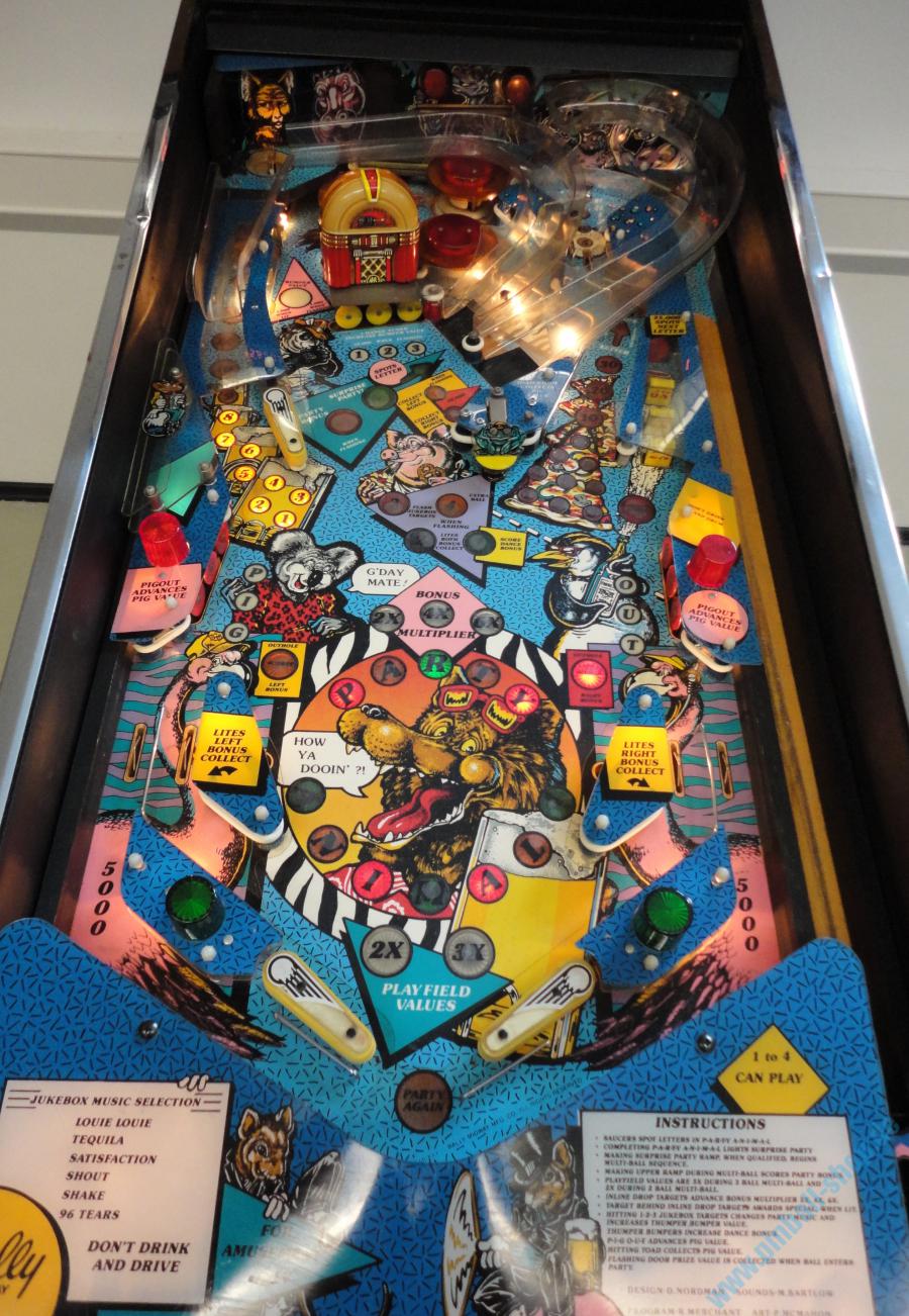 Pinball Machines - Party Animal - Pinball Machines 1985-1991 - also near you! Pinball Machines - Party Animal - Pinball Machines 1985-1991 - also near you!